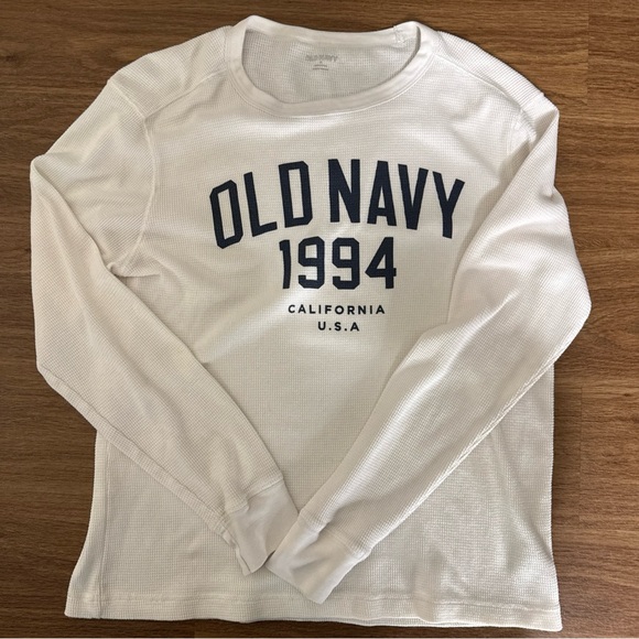 Old Navy Other - Old Navy White Waffle Knit Shirt